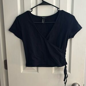 Black crop top